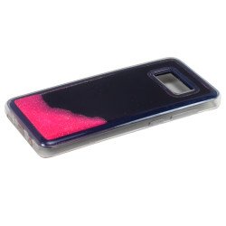 Samsung Galaxy S8 Plus Glow In the Dark Liquid Star Dust Case (Hot Pink)
